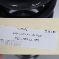 2012-2015 BMW X1 xDrive Rear Coil Spring Set Pair 33536790133 OEM Used