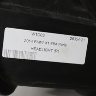 2013-2015 BMW X1 Right Headlight Xenon Complete 63117290272 OEM Used