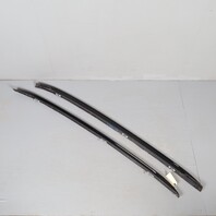 2012-2015 BMW X1 Roof Rails Gloss Black Pair 51138051559 OEM Used
