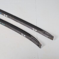 2012-2015 BMW X1 Roof Rails Gloss Black Pair 51138051559 OEM Used