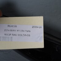 2012-2015 BMW X1 Roof Rails Gloss Black Pair 51138051559 OEM Used
