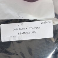 2012-2015 BMW X1 Right Front Seat Belt Retractor 72112991284 OEM Used