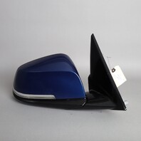 2013-2015 BMW X1 Right Door Mirror LeMans Blue 51167307216 OEM Used
