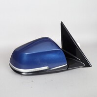 2013-2015 BMW X1 Right Door Mirror LeMans Blue 51167307216 OEM Used
