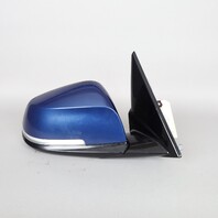 2013-2015 BMW X1 Right Door Mirror LeMans Blue 51167307216 OEM Used