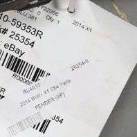 2013-2015 BMW X1 E84 Right Fender LeMans Blue 41627332424 OEM Used