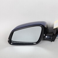 2013-2015 BMW X1 Left Door Mirror LeMans Blue 51167307215 OEM Used