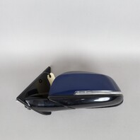 2013-2015 BMW X1 Left Door Mirror LeMans Blue 51167307215 OEM Used