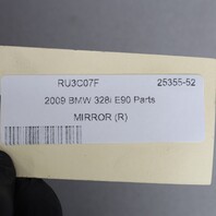 2009-2011 BMW 328i 335i Sedan Right Door Mirror 51167345674 OEM Used