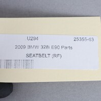 2006-2011 BMW 328i 335i Sedan Right Front Seat Belt 72116978732 OEM Used