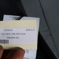 2007-2013 BMW 328i 335i E92 E93 Right Front Fender 41357168988 OEM Used