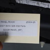 2008-2013 BMW 328i 335i M3 Right Front Door Panel Saddle Brown OEM Used