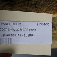 2008-2013 BMW 328i 335i M3 Coupe Right Rear Quarter Trim Panel OEM Used