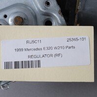 1996-2002 Mercedes E320 E430 Right Front Window Regulator 2107201246 OEM Used