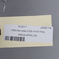 1996-2002 Mercedes E320 E430 Left Rear Window Regulator 2107301346 OEM Used