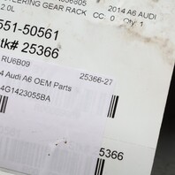 2012-2018 Audi A6 A7 S7 RS7 Power Steering Gear Rack Pinion 4G1423055BA OEM Used