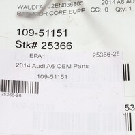 2012-2015 Audi A6 2.0 Radiator Support Fans Intercooler Complete OEM Used