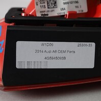 2012-2015 Audi A6 C7 Left Tail Light Lid Mounted 4G5945093B OEM