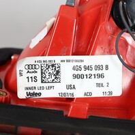 2012-2015 Audi A6 C7 Left Tail Light Lid Mounted 4G5945093B OEM