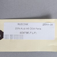 2012-2017 Audi A6 S6 Left Front Seat Belt 4G0857705D OEM Used