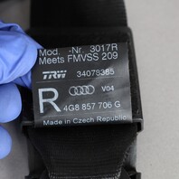 2012-2017 Audi A6 S6 Right Front Seat Belt 4G0857706D OEM Used