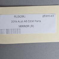 2014-2018 Audi A6 Right Door Mirror Black 4G1857410Q OEM Used