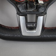 2010-2014 Volkswagen GTI Jetta GLI Steering Wheel Flat Bottom 5K0419091 OEM Used