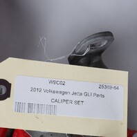 2012-2017 Volkswagen Jetta GLI Red Brake Caliper Set Front Rear OEM Used