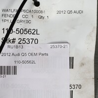 2009-2016 Audi Q5 Left Fender Monsoon Gray 8R0821105A OEM Used