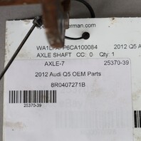 2009-2012 Audi Q5 2.0 Front Axle Shaft CV Joint 8R0407271B OEM Used