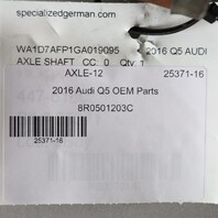 2013-2016 Audi Q5 8R Rear Axle Shaft CV Joint 8R0501203C OEM Used