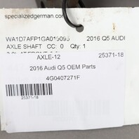 2012-2017 Audi A6 A7 A8 Q5 Front Axle Shaft CV Joint 4G0407271F OEM Used