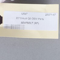 2009-2017 Audi Q5 SQ5 Right Front Seat Belt 8R1857706B OEM Used