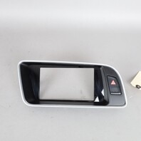 2013-2017 Audi Q5 Display Screen Trim Bezel 8R1857186S OEM Used