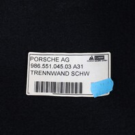 2002-2004 Porsche Boxster 986 Rear Trunk Carpet Liner Black 98655105306 OEM Used