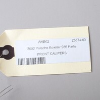 2000-2012 Porsche Boxster Cayman Front Brake Calipers Brembo Pair Red OEM Used