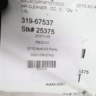 15-20 Audi A3 / 19-24 Q3 Air Cleaner Filter Box  5Q0129607AD OEM 5Q0129607AD