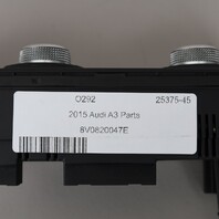 2015-2016 Audi A3 Climate Control Panel 8V0820047E OEM Used