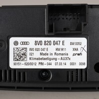 2015-2016 Audi A3 Climate Control Panel 8V0820047E OEM Used