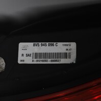 2015-2016 Audi A3 S3 Right Tail Light LED 8V5945096C OEM Used