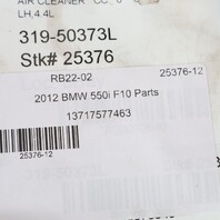 2010-2013 BMW 550i 650i N63 Right Air Cleaner Filter Box 13717577466 OEM Used