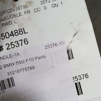 11‑16 BMW 528i 535i 550i 650i Left Front Spindle Knuckle 31216775769 OEM Used