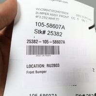 1996-2003 Volkswagen Eurovan Front Bumper OEM NOTE