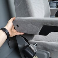 1999-2003 Volkswagen Eurovan MV Left Second Row Seat Grey OEM Used