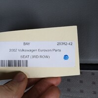 1999-2003 Volkswagen Eurovan Third 3rd Row Seat Grey OEM Used