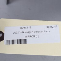 1992-2003 Volkswagen Eurovan Left Door Mirror White 7D1857507H OEM Used