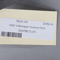 2000-2003 Volkswagen Eurovan Left Front Seat Belt 7D0857805K OEM Used