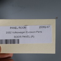 1999-2003 Volkswagen Eurovan Right Front Door Panel 7D0867016 OEM Used NOTE