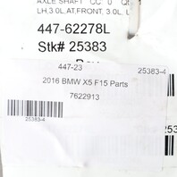 2014-2019 BMW X5 X6 3.0 Left Front Axle Shaft CV Joint 31607622913 OEM Used