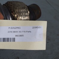 2014-2019 BMW X5 X6 3.0 Exhaust Manifold Downpipe 18327645666 OEM Used